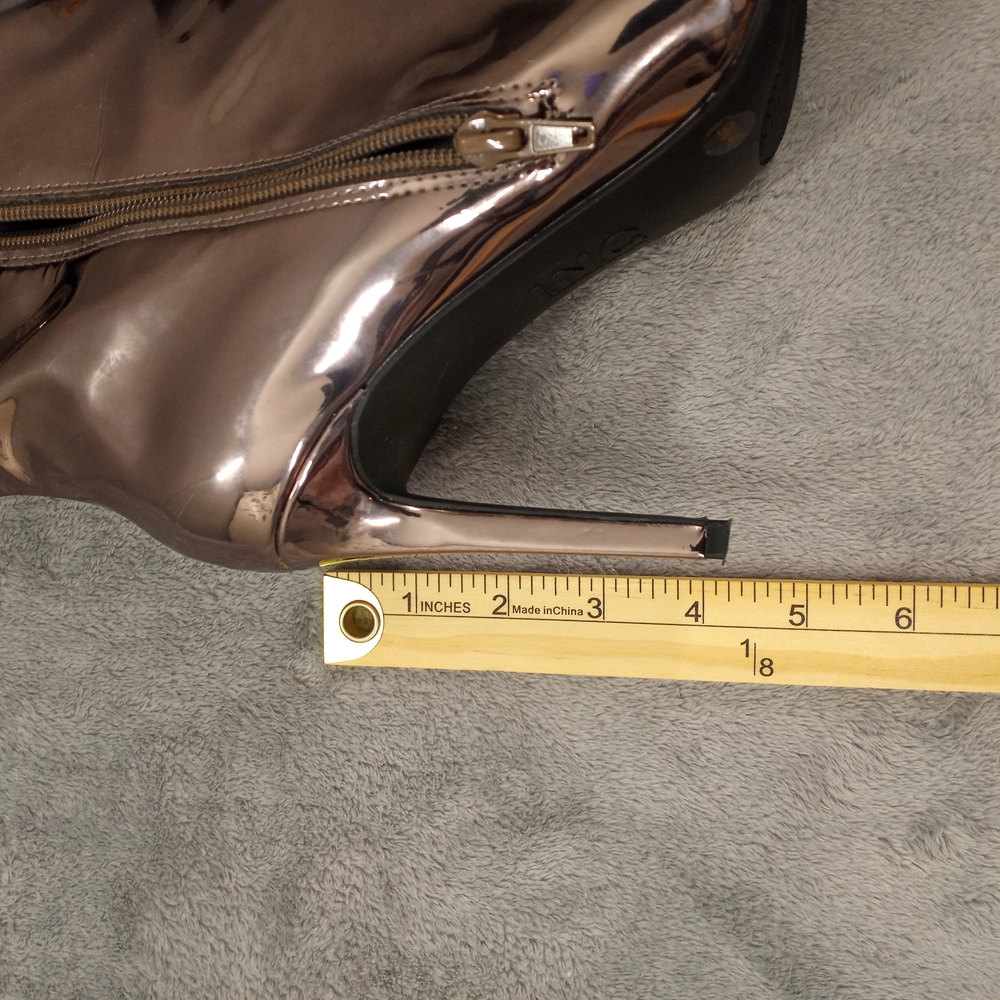 I.n.c. Women's Metallic Knee-High Stiletto Boots Size 9M - Picture 14 of 16